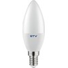 GTV LED ŠVIESOS šaltinis, A-G, C37, SMD 2835, 3000K, E14, 8,0W, AC180-250V, 160°, 720lm, 70mA