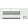 GTV Linijinis šviestuvas ZEFIR -LED 218, T8 LED, G13, AC220-240V, 50/60Hz, IP40, ABS/PC, su la