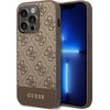 Apple iPhone 14 Pro Guess Dėklas 4G Stripe Collection rudos spalvos