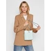 Guess, Amara, Synthetic Leather, Textile Bag, Surf, XG849301, For Women, 18/21 x 20 x 14 / 14/18 x 17.5 x 6.5 cm