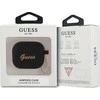 Guess dėklas Airpods 3 GUA3LSCHSK juodam silikoniniam širdies žavesiui
