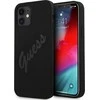 Guess GUHCP12SLSVSBK Apple iPhone 12 mini 5,4″ juodos spalvos kietas dėklas Script Vintage