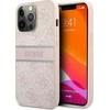 Dėklas GUHCP13L4GDPI Guess PU 4G Printed Stripe Case, skirtas iPhone 13 Pro, rožinis