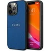 Dėklas Guess PU Leather Saffiano Case, skirtas iPhone 13 Pro Max, mėlynas