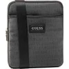 Guess, Dan, Flat Top Zip, Textile Crossbody Bag, Pilkas, 19 x 23 x 2.5 cm, For Men