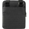 Guess, Dan, Flat Top Zip, Textile Crossbody Bag, Pilkas, 19 x 23 x 2.5 cm, For Men