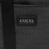 Guess, Dan, Flat Top Zip, Textile Crossbody Bag, Pilkas, 19 x 23 x 2.5 cm, For Men