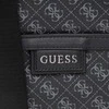 Guess, Dan, plokščia viršutine užtrauktuku, tekstilinė rankinė per petį, Juodas, vyrams