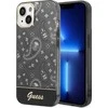 Guess GUHCP14MHGBNHK Apple iPhone 14 Plus / 15 Plus 6.7″ juodos spalvos kietas dėklas Bandana Paisley