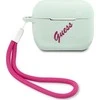 Apple AirPods Pro Guess silikoninis Vintage (GUACAPLSVSBF) ausinių dėklas mėlynos spalvos