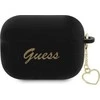 Apple AirPods Pro 2 Guess silikoninis Charm Heart Collection (GUAP2LSCHSK) ausinių dėklas juodos spalvos
