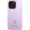 Apple iPhone 13 Pro Max Guess dėklas Saffiano 4G Small Metal Logo violetinės spalvos