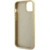 Guess GUHCP14MHDGTPD Apple iPhone 14 Plus/ 15 Plus 6.7″auksinis kietas dėklas Rhinestone Triangle