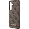 Samsung Galaxy S24 Guess dėklas 4G Metal Gold Logo (GUHCS24SG4GFBR) rudos spalvos