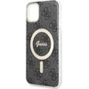 Dėklas GUESS GUHMN61H4STK IPHONE 11 6.1 "Juodas/Juodas HARDCASE 4G MAGSAFE