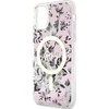 Dėklas GUESS GUHMN61HCFWSP IPHONE 11 / XR 6.1 "Rožinis / Rožinis HARDCASE FLOWER MAGSAFE