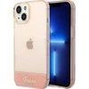 Guess GUHCP14MHGCOP iPhone 14 Plus 6,7 colių eilinis/rožinis kietas dėklas, permatomas