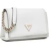 Guess, Downtown Chic Mini, Synthetic Leather, Textile Bag, Baltas, XG838578, For Women