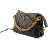 Guess, Elenia, Synthetic Leather, Mini, Textile Crossbody Bag, Juodas, QB867772, For Women