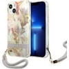 Dėklas Guess GUHCP13SHFLSU Apple iPhone 13 mini 5,4″ violetinė hardcase Flower Strap