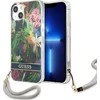 Guess GUHCP13SHFLSB Apple iPhone 13 mini 5,4" mėlynas kietas dėklas su gėlių raštu