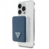 Guess PU Grained Triangle Logo MagSafe Powerbank 5000mAh mėlynos spalvos