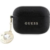 Guess GUAP2PGEHCDK AirPods Pro 2 (2022/2023) dėklas juodos spalvos Fixed Glitter Heart Diamond Charm