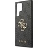 Guess PU 4G Metal Logo dėklas skirtas Samsung Galaxy S23 Ultra pilkos spalvos