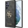 Guess PU 4G Metal Logo dėklas skirtas Samsung Galaxy S23 Ultra pilkos spalvos