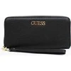 Guess, Alby, Tekstilinė Piniginė, SLG Didelis Užtrauktukas, Juodas, Moterims