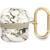 Apple AirPods ausinių dėklas Guess AirPods Marble Strap Collection (GUA2HCHMAG) pilka