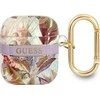 Dėklas GUESS GUA2HFLU AIRPODS 1/2 dangtelio violetinė/purpurinė Flower STAP KOLEKCIJA