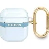 Apple AirPods ausinių dėklas Guess AirPods Strap Collection (GUA2HHTSB) mėlynos spalvos