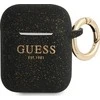 Guess GUA2SGGEK AirPods dėklas juodos spalvos Silicone Glitter