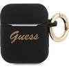 Guess telefono dėklas AirPods GUA2SSSK juodas Silikoninis Vintage Script
