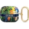 Apple AirPods 3 ausinių dėklas Guess AirPods Flower Strap Collection (GUA3HHFLB) mėlynos spalvos