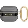 Dėklas GUESS GUA3HTSK AIRPODS 3 COVER Juodas/Juodas STRAP COLLECTION