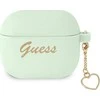 Apple AirPods 3 Guess silikoninis Charm Heart Collection (GUA3LSCHSN) ausinių dėklas žalios spalvos