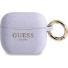 Guess apsauginis dėklas GUA3SGGEU silikoninis blizgus, skirtas AirPods 3 purpurinis