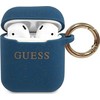 Apple AirPods Guess silikoninis Glitter (GUACCSILGLBL) ausinių dėklas mėlynos spalvos