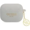 GUESS GUAPLSC4EG AIRPODS PRO COVER GRAY/GRAY SILICONE CHARM 4G COLLECTION