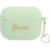 Apple AirPods Pro Guess silikoninis Charm Heart Collection (GUAPLSCHSN) ausinių dėklas žalios spalvos