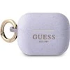 Apple AirPods Pro Guess silikoninis Glitter (GUAPSGGEU) ausinių dėklas violetinės spalvos
