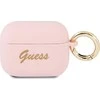 Apple AirPods Pro Guess silikoninis Vintage Script (GUAPSSSI) ausinių dėklas rožinės spalvos