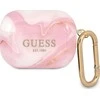 Guess GUAPUNMP AirPods Pro dangtelis rožinės/rožinės spalvos marmuro kolekcija