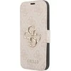 Dėklas Apple iPhone 13 Pro Max Guess Book 4G Big Metal Logo (GUBKP13X4GMGPI) rožinės spalvos