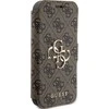 Dėklas Guess GUBKP15L4GMGBR Apple iPhone 15 Pro 6.1″ ora knyga 4G metalinis logotipas