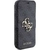 Dėklas Guess GUBKP15L4GMGGR Apple iPhone 15 Pro 6.1″ pilkos spalvos book 4G Metal Logo