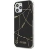 Guess Gold Chain - dėklas skirtas Apple iPhone 12 Pro Max Juodas