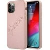 GUESS GUHCP12LRSAVSRG KIETUS DĖKLAS SAFFIANO VINTAGE IPHONE 12 PRO MAX Rožinis